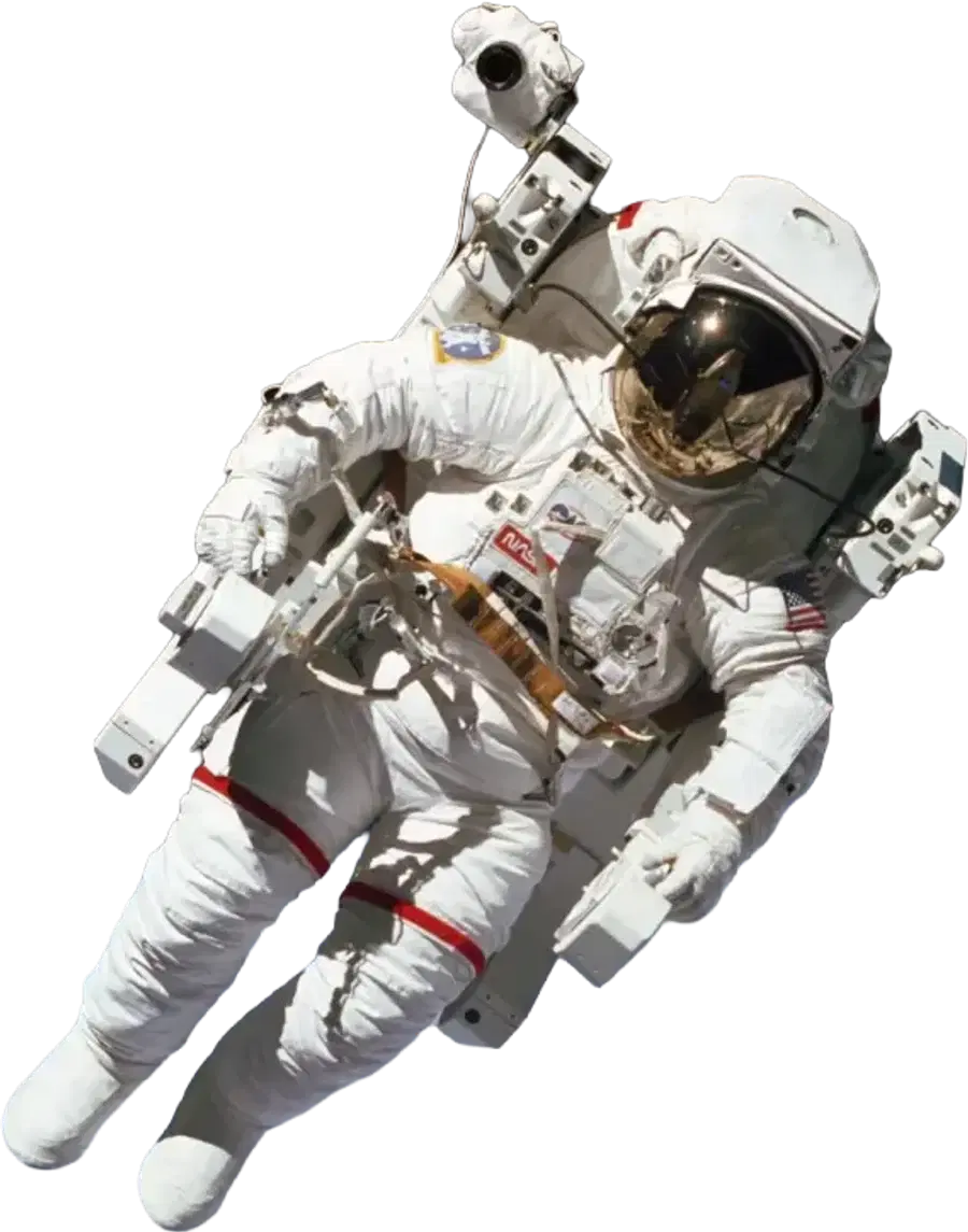 Un astronauta in assetto da passeggiata spaziale